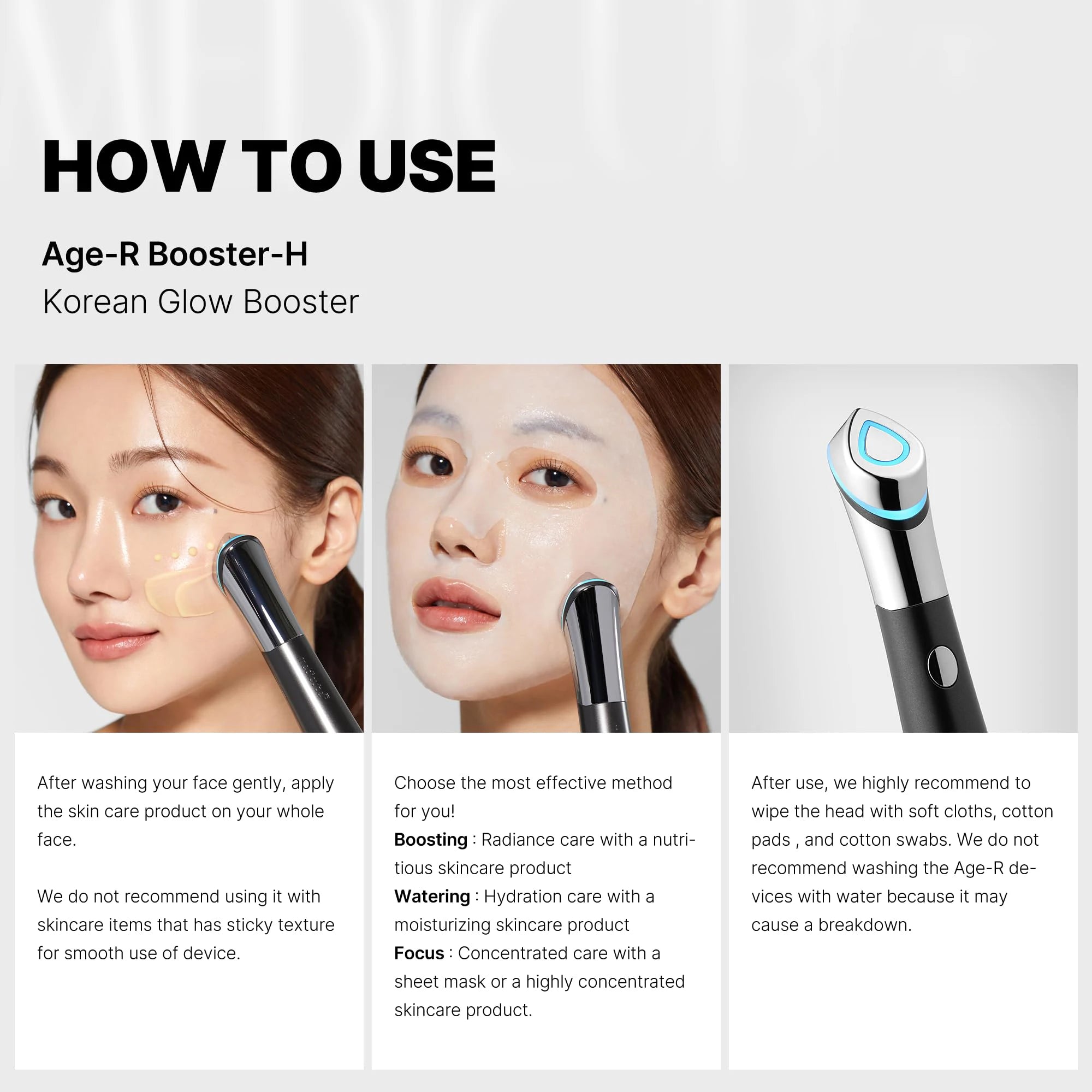 Age R Booster H How To Use