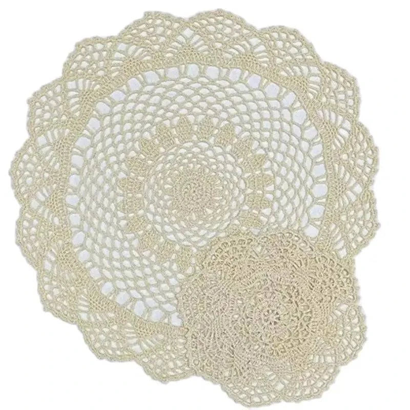 Handmade Cotton Lace Placemats & Coasters Set for Kitchen and Dining 2023 - neasysspecialtease