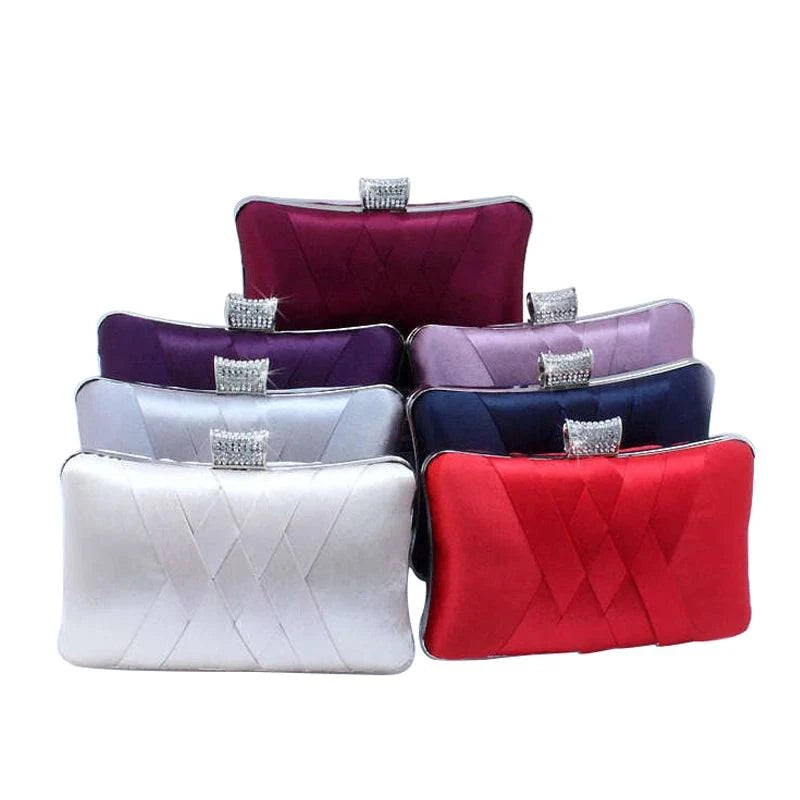 Color-soaked Satin Evening Clutch Bag - neasysspecialtease