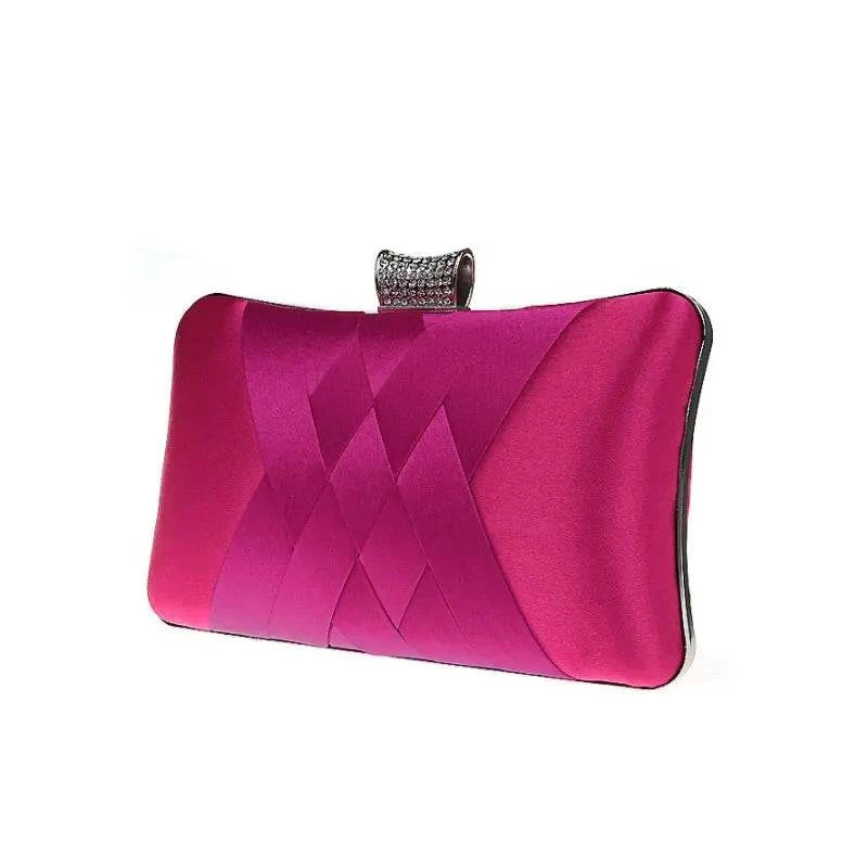 Color-soaked Satin Evening Clutch Bag - neasysspecialtease