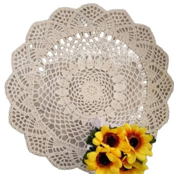 Handmade Cotton Lace Placemats & Coasters Set for Kitchen and Dining 2023 - neasysspecialtease