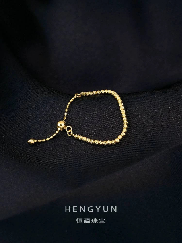 18K Gold Ball Chain Ring - neasysspecialtease