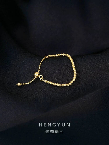 18K Gold Ball Chain Ring - neasysspecialtease