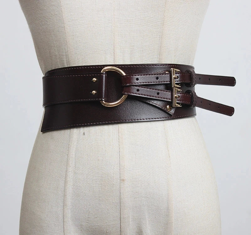 Stylish Cowhide Outerwear Belt - neasysspecialtease