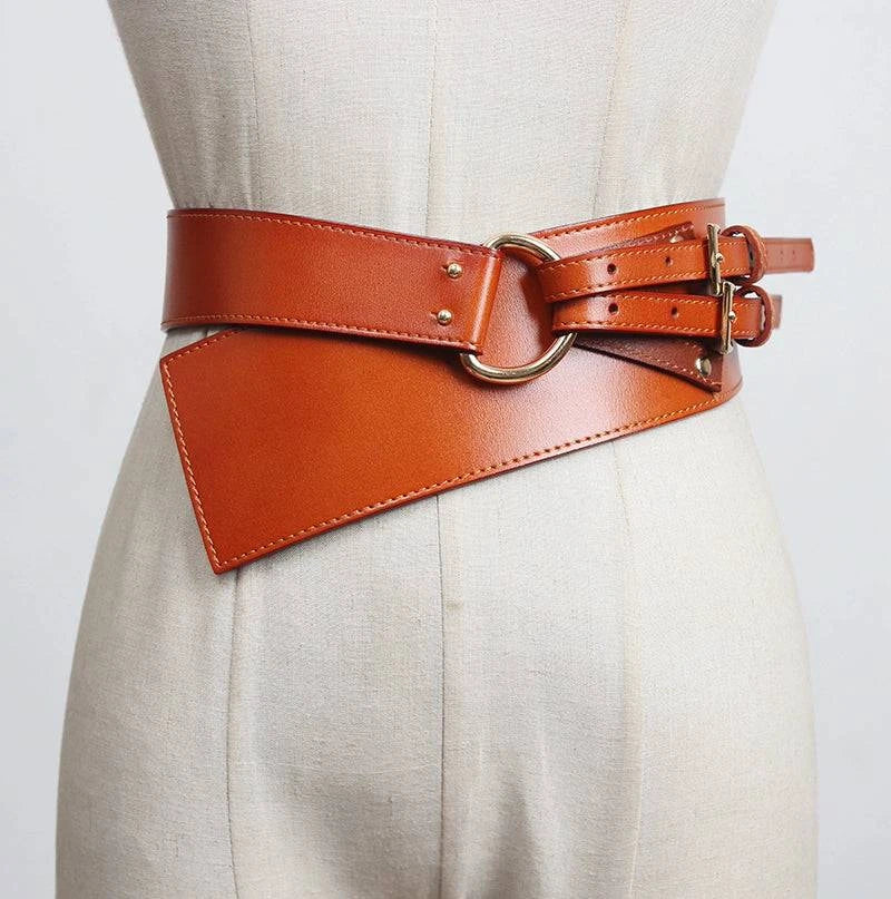 Stylish Cowhide Outerwear Belt - neasysspecialtease