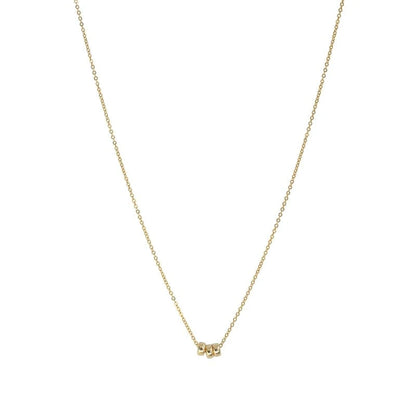 Seductive Instagram Golden Ball Trio Clavicle Chain - neasysspecialtease