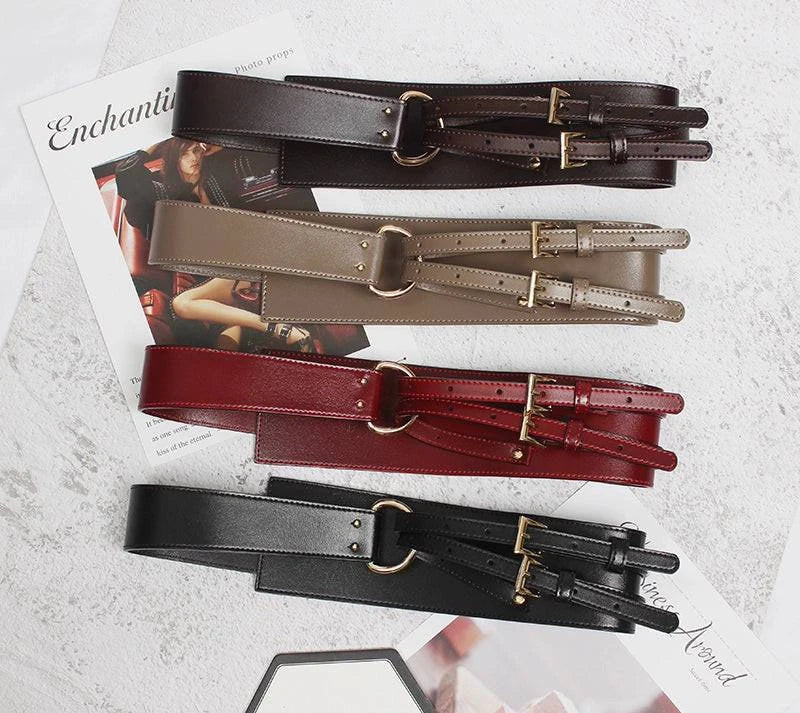 Stylish Cowhide Outerwear Belt - neasysspecialtease