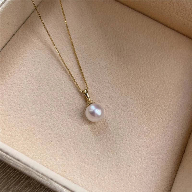 18K Gold Akoya Pearl Necklace - neasysspecialtease