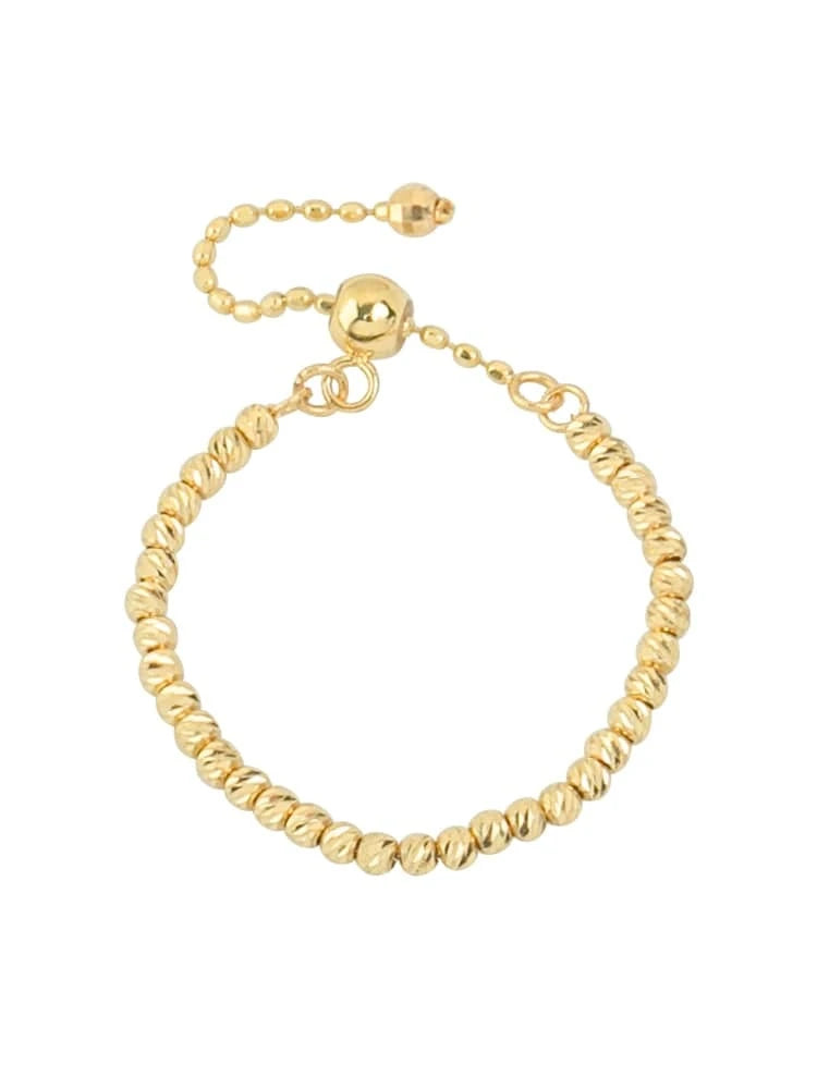 18K Gold Ball Chain Ring - neasysspecialtease