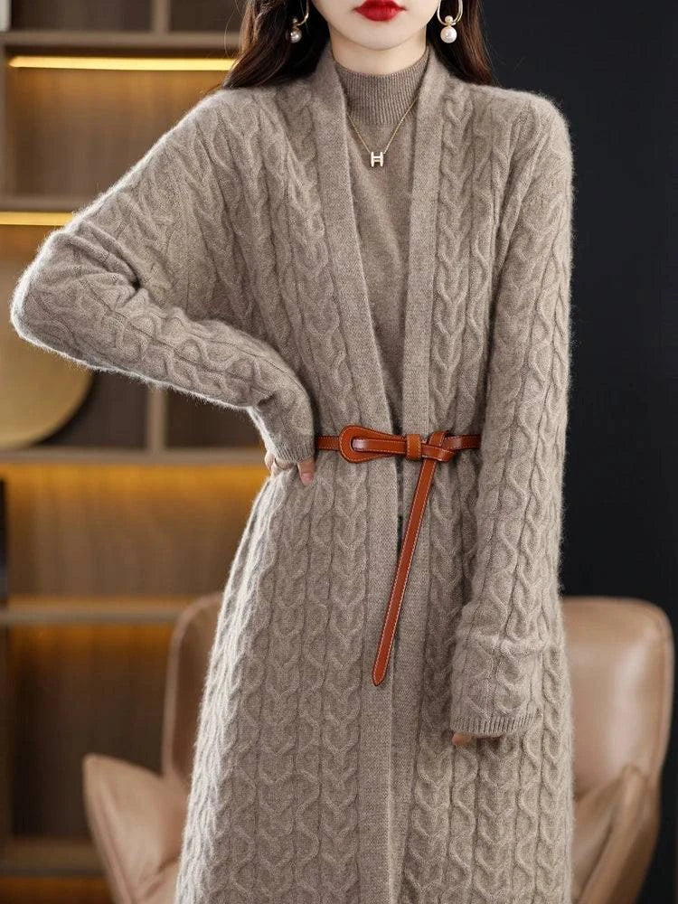 Women's Cashmere Cardigan Sweater - Long, Warm, and Stylish - neasysspecialtease