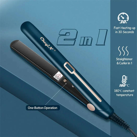 Mini Hair Flat Iron 2 in 1 Hair  Portable Iron Constant Temperature Hair Styler - neasysspecialtease