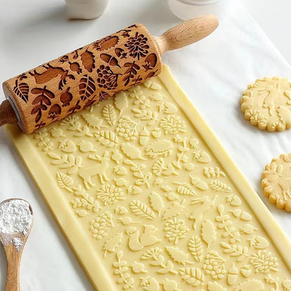 Whimsical Embossed Rolling Pin