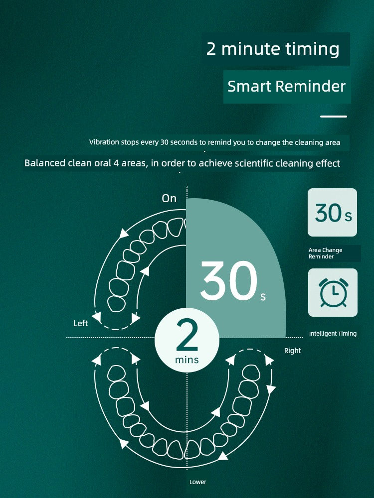 Electric Sonic Vibration Toothbrush - High-Frequency Teeth Cleaning