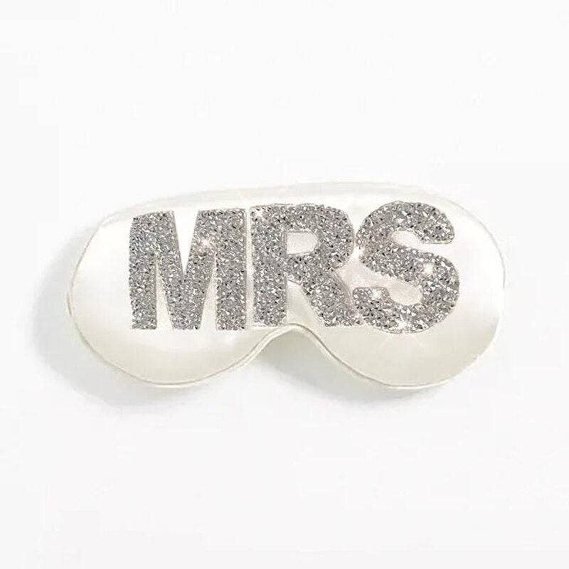 Mrs Rhinestone Eye Mask Wedding Accessories - neasysspecialtease