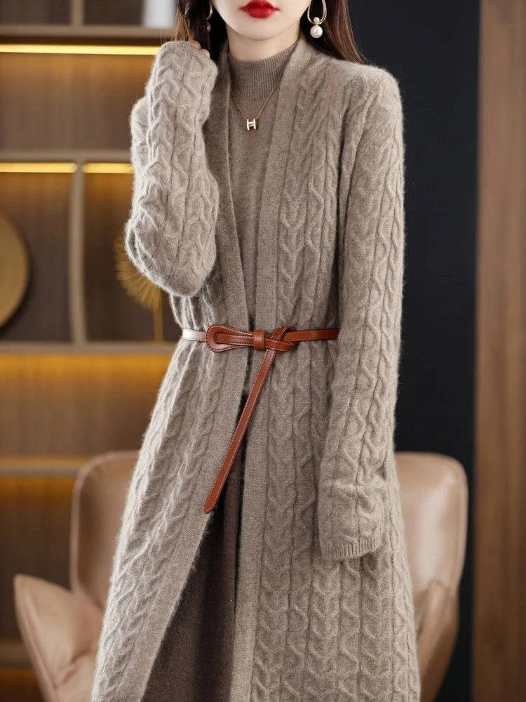 Women's Cashmere Cardigan Sweater - Long, Warm, and Stylish - neasysspecialtease