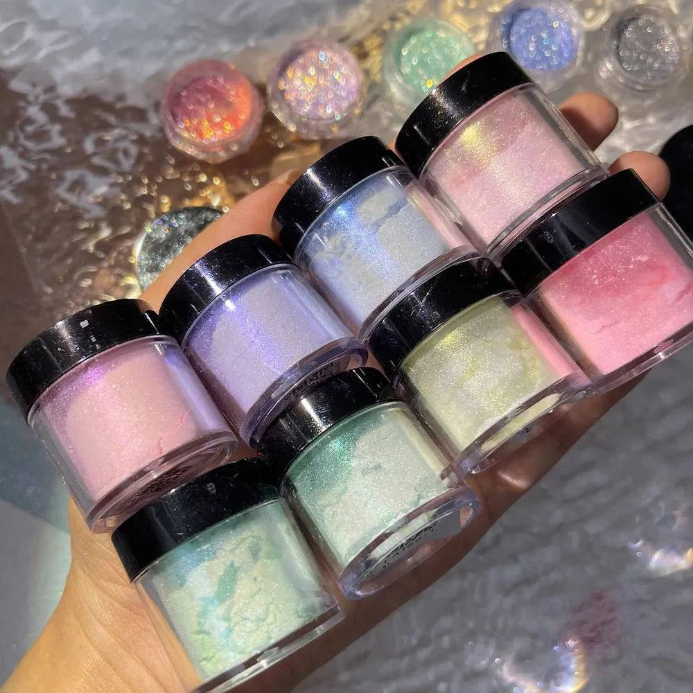 Multicolor Holographic Nail Pigment Powder - neasysspecialtease