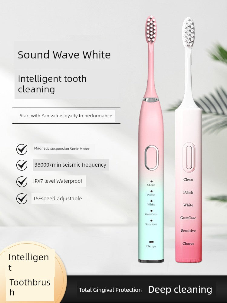 Electric Sonic Vibration Toothbrush - High-Frequency Teeth Cleaning