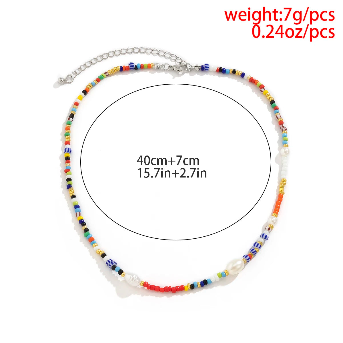 Colorful Beaded Choker