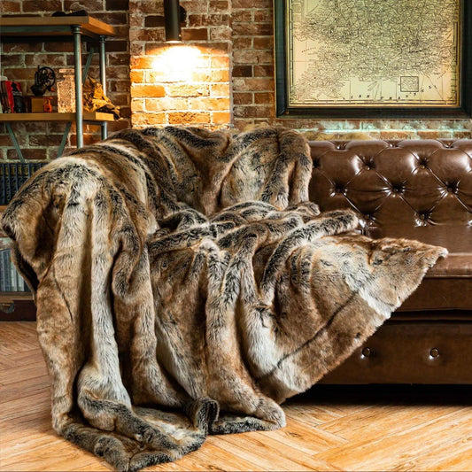 Winter Thicken Faux Fur Blanket - Luxury Home Decor - neasysspecialtease