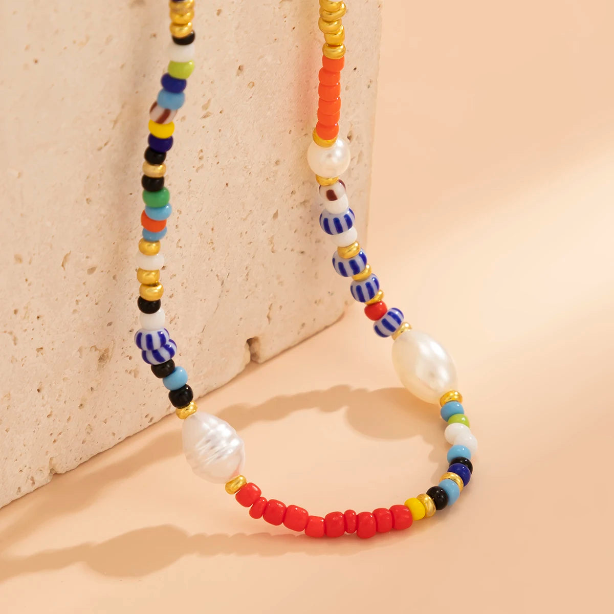 Colorful Beaded Choker