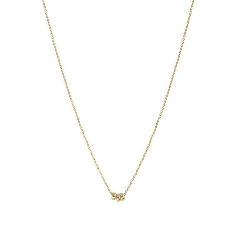 Seductive Instagram Golden Ball Trio Clavicle Chain - neasysspecialtease